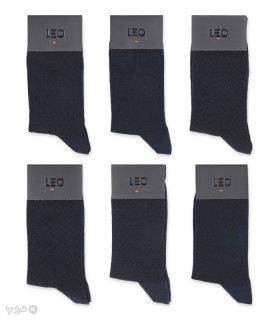 پک جوراب ساقدار مردانه لئو کد 134 - جعبه 6 جفتی