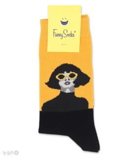 خرید جوراب ساقدار زنانه فانی ساکس کد 49701 طرح دختر