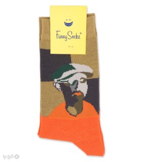 خرید جوراب ساقدار زنانه فانی ساکس کد 49702 طرح چهره