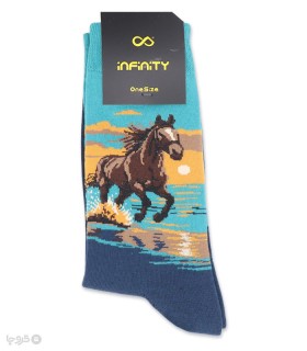 خرید جوراب ساقدار اسپرت اینفینیتی طرح اسب