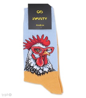 خرید جوراب ساقدار اسپرت اینفینیتی طرح خروس