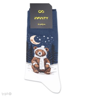 خرید جوراب ساقدار اسپرت اینفینیتی طرح خرس
