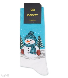 خرید جوراب ساقدار اسپرت اینفینیتی طرح Snowman