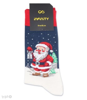 خرید جوراب ساقدار اسپرت اینفینیتی طرح Santa Claus