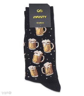 خرید جوراب ساقدار اسپرت اینفینیتی طرح نوشیدنی