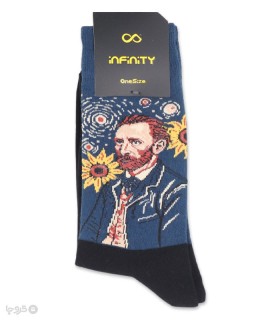 خرید جوراب ساقدار اسپرت اینفینیتی طرح ونسان ونگوگ
