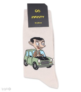 خرید جوراب ساقدار اسپرت اینفینیتی طرح مستر بین