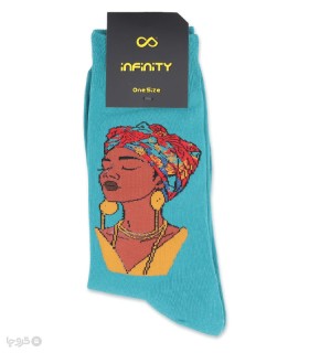 خرید جوراب ساقدار اسپرت اینفینیتی طرح African Girl