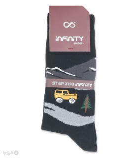 خرید جوراب ساقدار مردانه اینفینیتی پلاس طرح Jeep