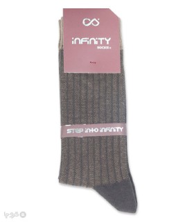 جوراب ساقدار مردانه اینفینیتی پلاس طرح راه راه