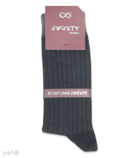 خرید جوراب ساقدار مردانه اینفینیتی پلاس طرح راه راه
