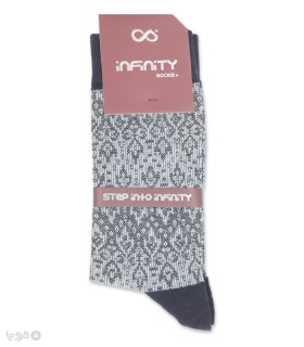 خرید جوراب ساقدار مردانه اینفینیتی پلاس طرح نقشینه