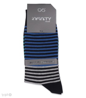 خرید جوراب ساقدار مردانه اینفینیتی Infinity طرح رینگی