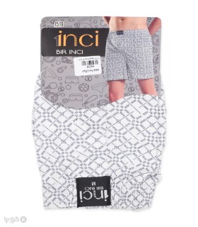 شورت مردانه نخی پادار بیر اینجی کد 1519 طرح 13