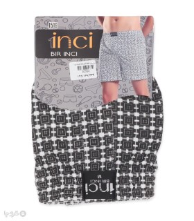 شورت مردانه نخی پادار بیر اینجی کد 1519 طرح 12