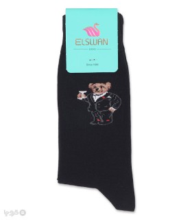 خرید جوراب مردانه ساقدار السوان طرح Meeting Bear