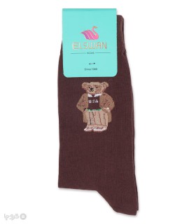 خرید جوراب مردانه ساقدار السوان طرح prestige Bear