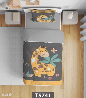 خرید سرویس روتختی میکروفایبر کودک و نوجوان نوپه هوم کد T5741 طرح زرافه
