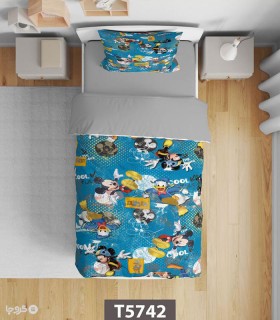 خرید سرویس روتختی میکروفایبر کودک و نوجوان نوپه هوم کد T5742 طرح میکی موس