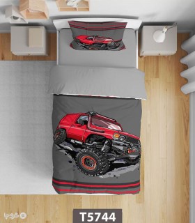 خرید سرویس روتختی میکروفایبر کودک و نوجوان نوپه هوم کد T5744 طرح ماشین