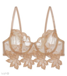 ست شورت و سوتین توری فنردار برتا گلدوزی کد 2442C