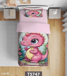 خرید سرویس روتختی میکروفایبر کودک و نوجوان نوپه هوم کد T5747 طرح دایناسور