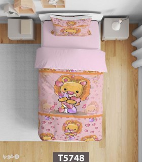 خرید سرویس روتختی میکروفایبر کودک و نوجوان نوپه هوم کد T5748 طرح شیر