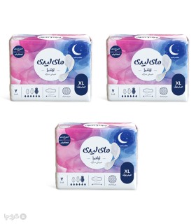 خرید  پک نوار بهداشتی بالدار خیلی نازک مشبک مای لیدی مدل Ultra Thin خیلی بزرگ - 3 بسته 7 عددی