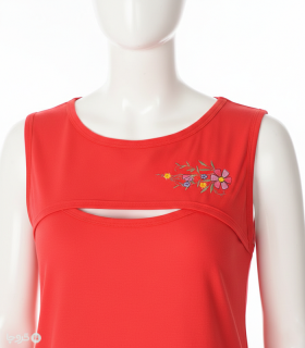 پیراهن زنانه نخی ناربن کد WD4001 طرح کریسمس