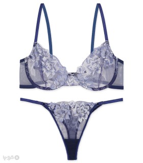 خرید ست شورت و سوتین توری فنردار برتا گلدوزی کد 2020MW