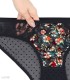 ست شورت و سوتین تور و مخمل فنردار ژوبین کد 1033 طرح گل