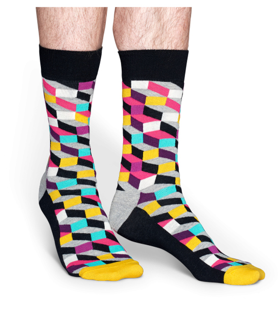 جوراب Happy Socks طرح FILLED OPTIC