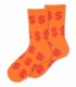 جوراب ساقدار Ekmen طرح دلار نارنجی