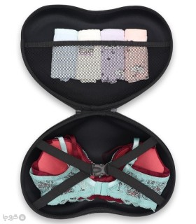 کیف لباس زیر زنانه قلبی کد 4031 طرح Dior صورتی