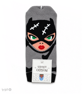 خرید جوراب مچی زنانه ماکسیو Moxiao طرح کت‌وومن (Catwoman)