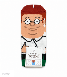 خرید جوراب مچی زنانه ماکسیو Moxiao طرح پیتر گریفین (Peter Griffin)
