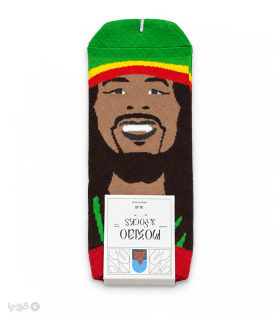 خرید جوراب مچی زنانه ماکسیو Moxiao طرح باب مارلی (Bob Marley)