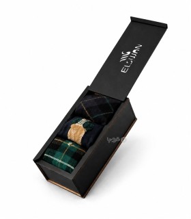 خرید پک جوراب ساقدار مردانه السوان طرح پولو استایل یشمی و دودی - بسته 3 جفتی