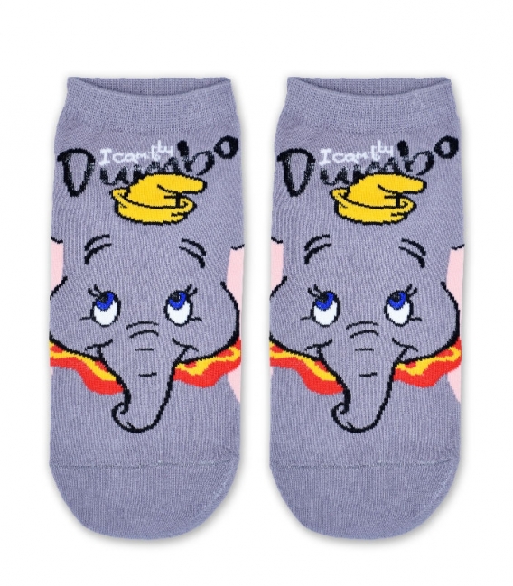 جوراب مچی طرح Dumbo خاکستری