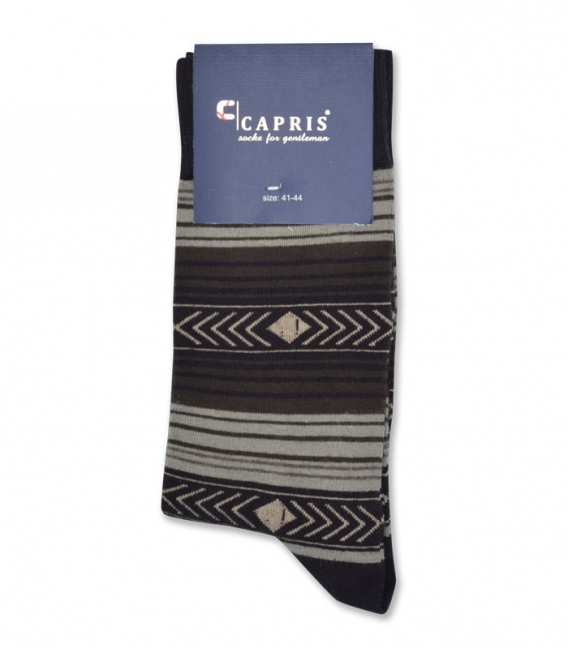 جوراب کلاسیک ساقدار Capris کاپریس کد 49 قهوه‌ای