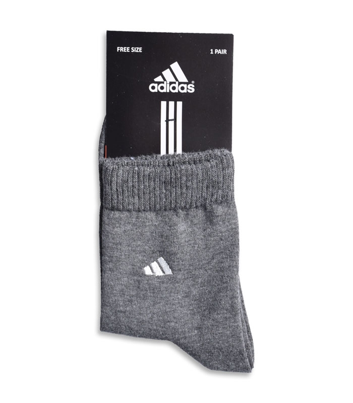 جوراب نیم ساق طرح adidas دودی