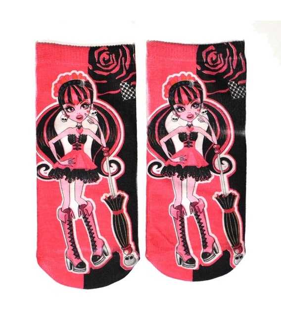 جوراب بچه‌گانه نخی فانتزی طرح مانستر های یک - Monster High