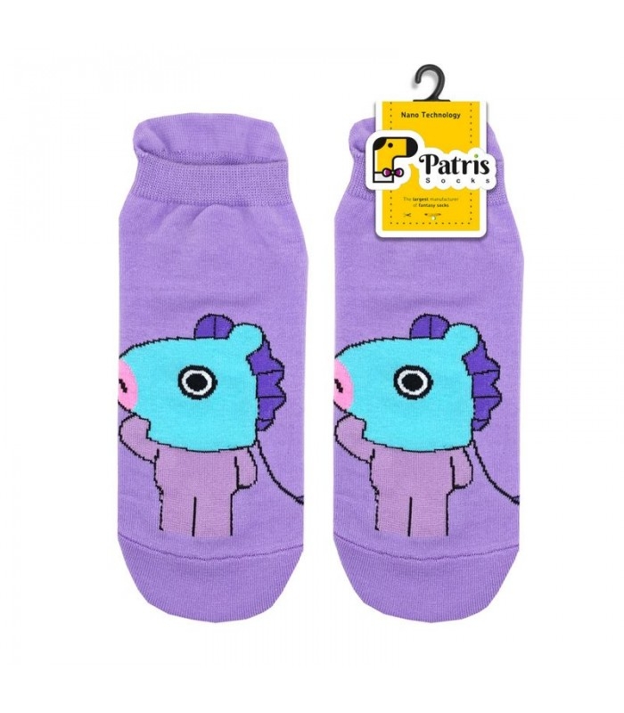 جوراب مچی نانو پاتریس طرح مانگ بنفش