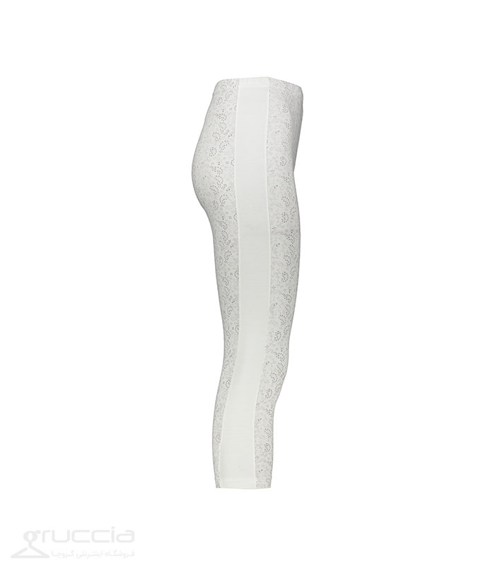ست شلوارک و تاپ آستین حلقه ای نخی Adak آداک کد 903 طرح بته جقه یقه ساده سفید