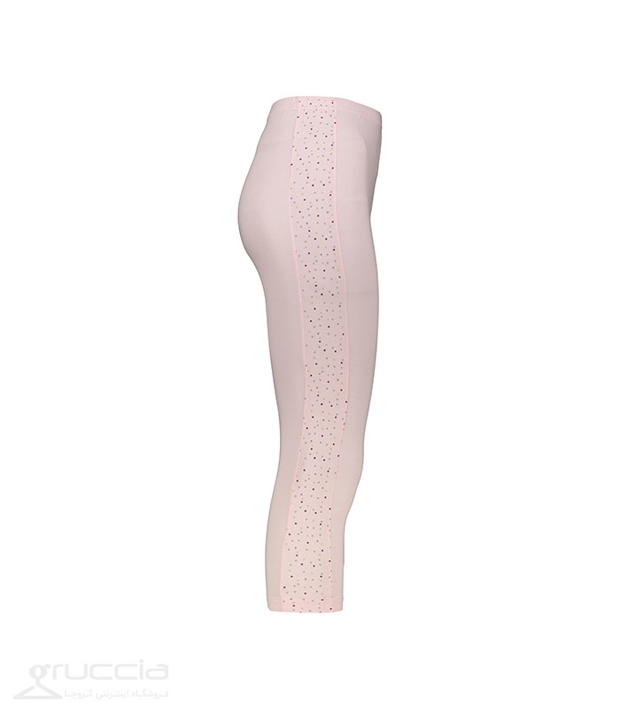 ست شلوارک و تاپ آستین حلقه ای نخی Adak آداک کد 903 طرح ساده یقه ستاره صورتی