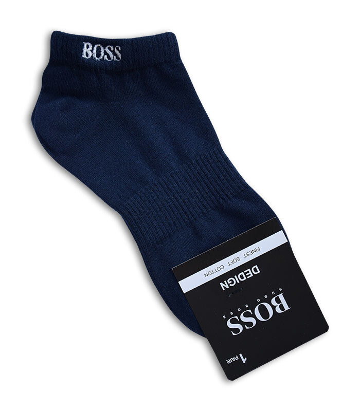 جوراب مچی طرح Boss سرمه‌ای