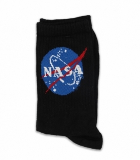 جوراب ساقدار Chetic چتیک طرح ناسا مشکی