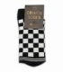 جوراب ساقدار Cosmos کازموس طرح شطرنجی مشکی