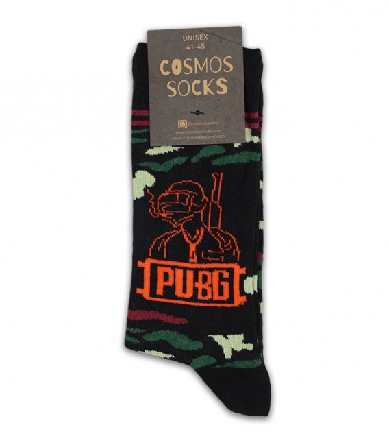 جوراب ساقدار Cosmos کازموس طرح PUBG مشکی