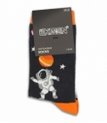 جوراب ساقدار Ekmen اکمن طرح فضانورد دودی و نارنجی